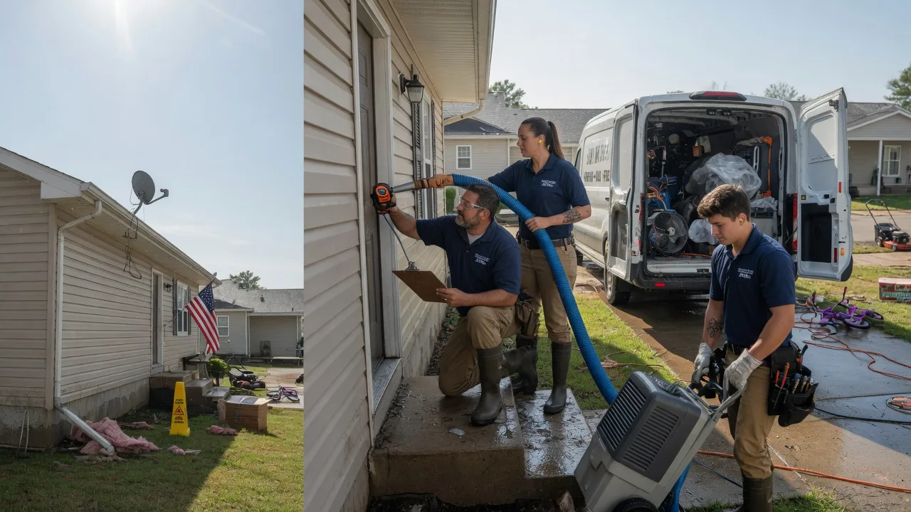 Ceiling Water Damage Restoration in New Bedford, IL near me